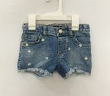  Quần short jean C&J họa tiết bé gái 