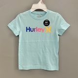  Áo thun Hurley xanh trời chữ bé trai 