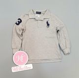  Áo thun polo tay dài xám 