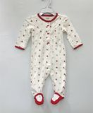  Body vớ C4RTER trắng tim viền đỏ bé gái 