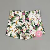  Quần short kaki J&J trắng khỉ bé gái 