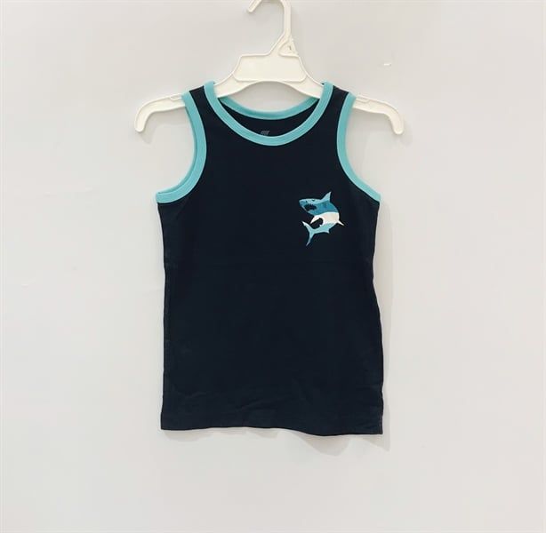  Áo thun ba lỗ Pl4ce xanh đen cá mập bé trai 