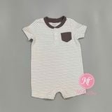  Body đùi C4RTER trắng sọc viền xám bé trai 