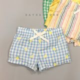  Quần short 0ldN4vy caro xanh dương bé gái 