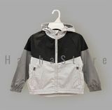  Áo khoác dù G4P xám đen bé trai 