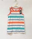  Áo thun ba lỗ Place sọc màu viền cam bé trai 