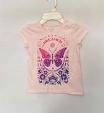  Áo thun PL4CE hồng bướm dreamer bé gái 