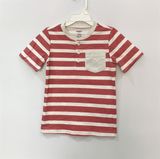  Áo thun Carter đỏ sọc trắng bé trai 