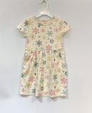  Đầm thun C&J vàng nhạt bé gái 