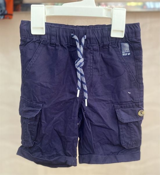  Quần short kaki Waga xanh đen túi hộp bé trai 