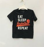  Áo thun PL4CE xám basketball bé trai 