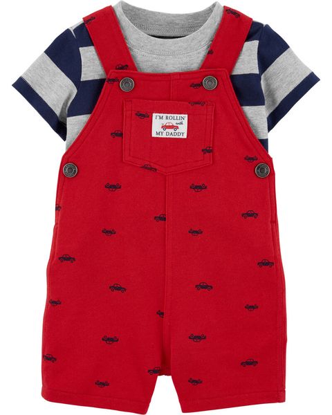  Yếm đùi CARTER đỏ xe bé trai 