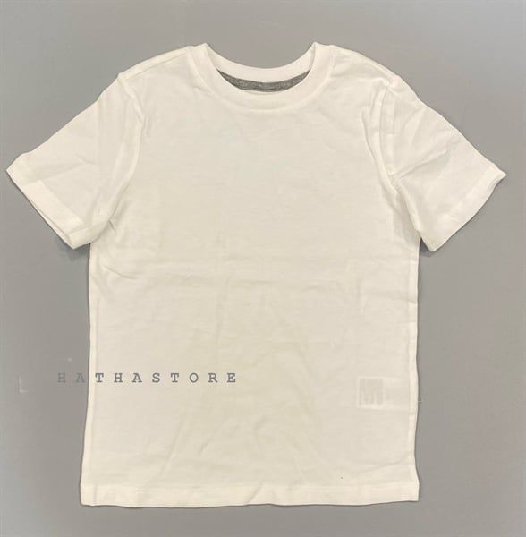  Áo thun Amazon trắng trơn bé trai 