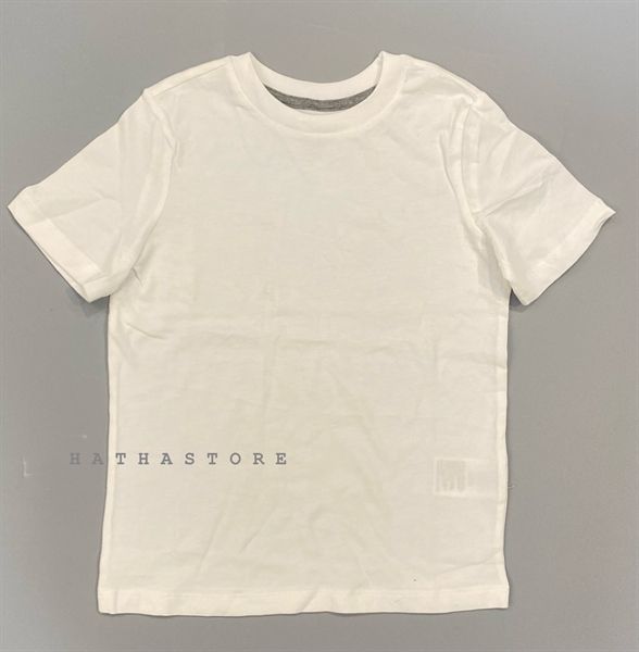  Áo thun Amazon trắng trơn bé trai 