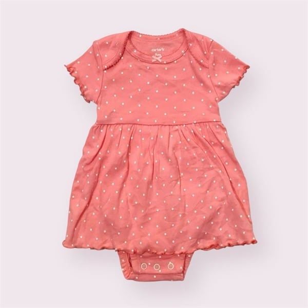  Body váy C4RTER cam chấm bi bé gái 
