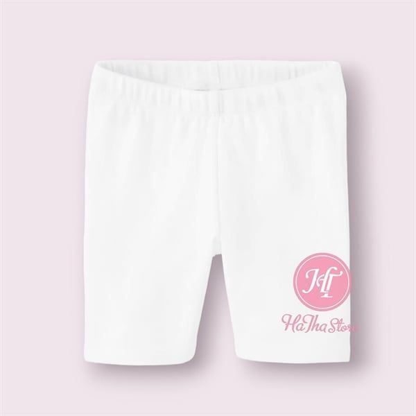  Quần legging lửng GBR trắng bé gái 