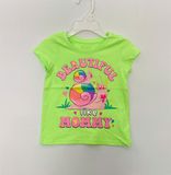  Áo thun PL4CE xanh ốc sên beautiful bé gái 