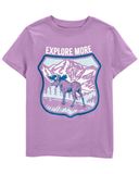  Áo thun 0shk0sh tím hươu bé trai 