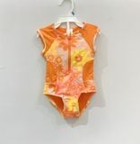  Bộ bơi cam hoa vàng bé gái 