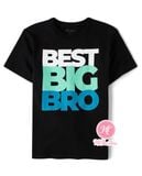  Áo thun PL4CE đen best big bro bé trai 
