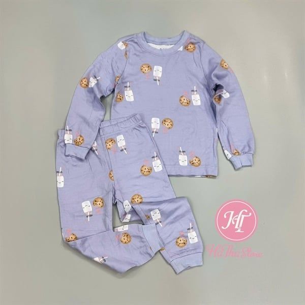  Bộ dài P3kkle tím sữa bé gái 