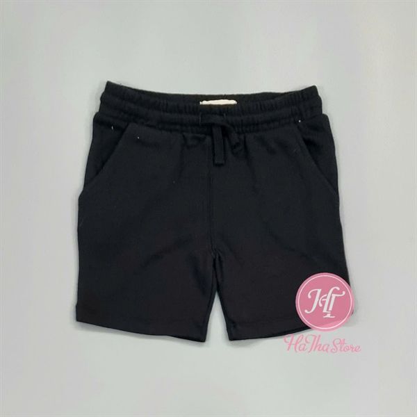  Quần short thun S&S đen bé trai 