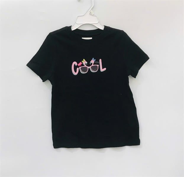  Áo thun 0LDN4VY đen cool bé gái 