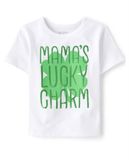  Áo thun PL4CE trắng lucky charm bé trai 