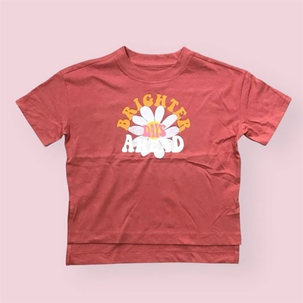  Áo thun G4P đỏ nâu brighter bé gái 