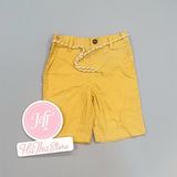  Quần short kaki Waga vàng bé trai 
