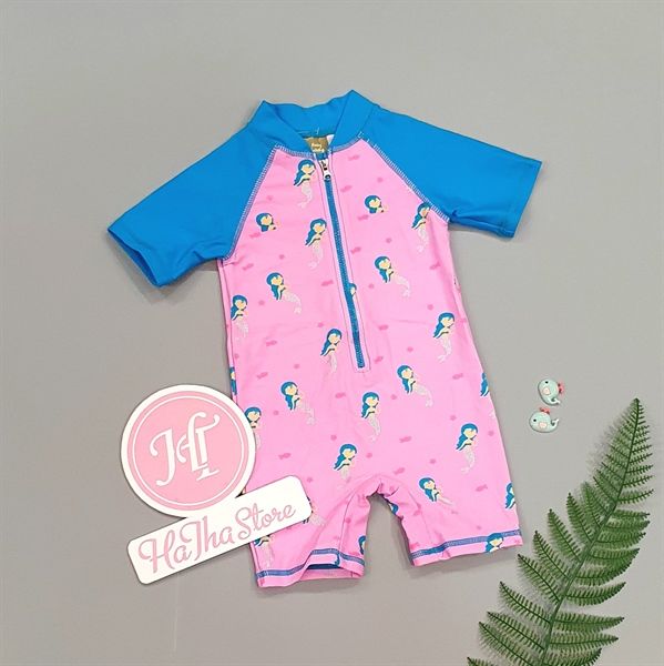  Bộ bơi liền Colloky hồng tay xanh tiên cá bé gái 