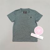 Áo thun Hurley xanh logo nhỏ bé trai 