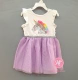  Đầm voan C&J tím ngựa 