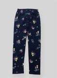  Quần legging xanh đen hoa bé gái 