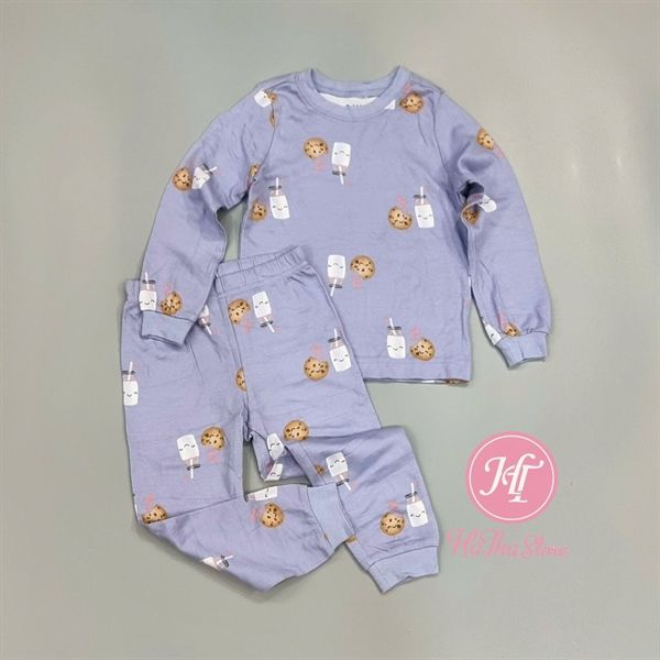  Bộ dài P3kkle tím sữa bé gái 