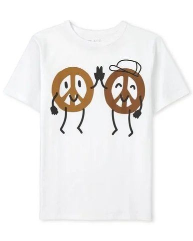  Áo thun Place trắng peace bé trai 