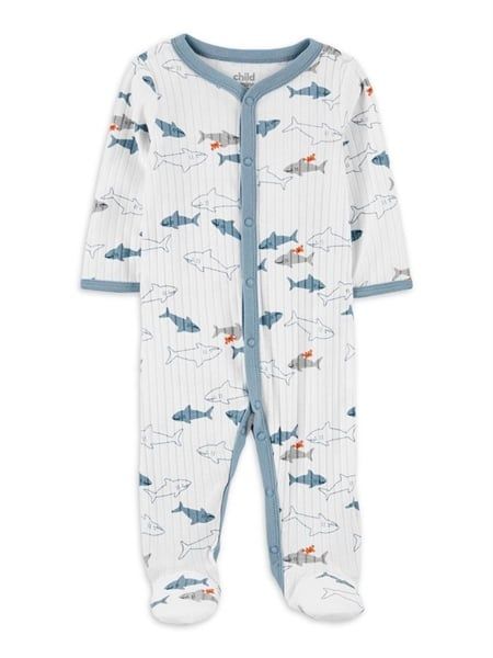  Body vớ Carter trắng cá mập bé trai 