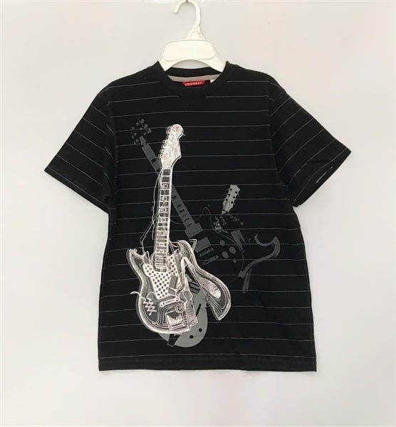  Áo thun Union Bay đen sọc đàn trắng bé trai 