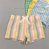  Quần short 0ldN4vy sọc màu bé gái 