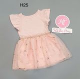  Đầm hồng chân voan - H25 
