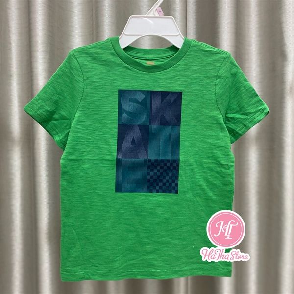  (Size S) Áo thun G4P xanh skate bé trai 