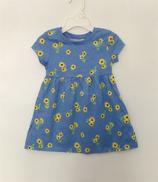  Đầm thun 0ldnavy xanh dương hoa vàng bé trai 