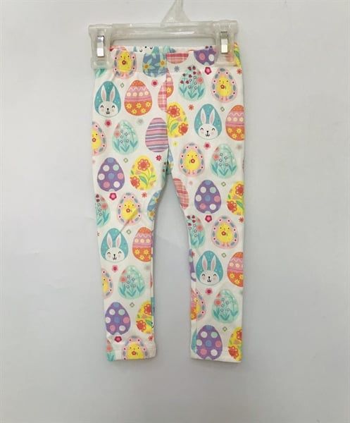  Quần legging GBR trắng thỏ trứng bé gái 