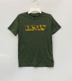  Áo thun Levis xanh rêu chữ bé trai 