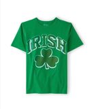  Áo thun PL4CE xanh lá irish bé trai 