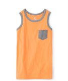  Áo thun ba lỗ Place cam túi xám bé trai 