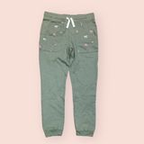  Quần jogger C4RTER xanh hoa bé gái 