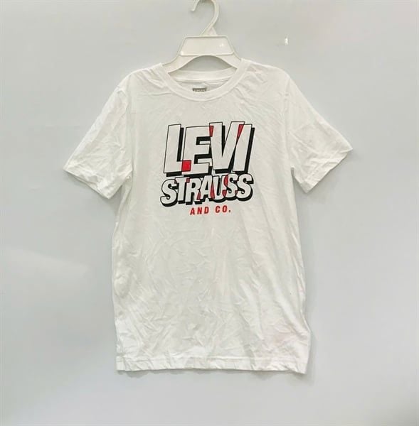  Áo thun Levis trắng chữ levistrauss bé trai 