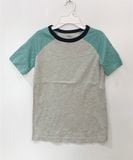  Áo thun Carter xám tay xanh bé trai 