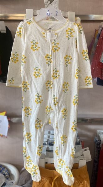  Body vớ Carter trắng hoa vàng bé gái 